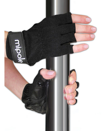 MiPole VS-328S Dance Pole Gloves (Pair) Small - Black