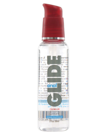 Body Action Products AG20 Anal Glide Silicone Lubricant, 2 oz Pump Bottle