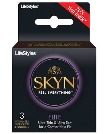 Lifestyles 9739 SKYN Elite Ultra Thin Condoms, Non-Latex, Lubricated