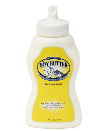 Boy Butter BB09 Churn Style Lubricant, 9 oz, Coconut Oil Based, Edible
