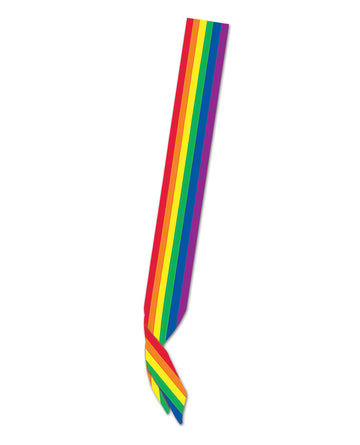 Beistle 60538 Pride Satin Sash, Rainbow, 6 Foot