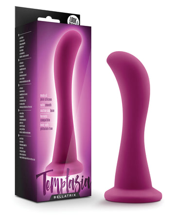 Blush Novelties Temptasia Bellatrix G-Spot Massager, Plum Platinum Silicone