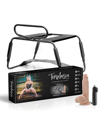 Blush Novelties Temptasia Surrender Sex Chair with Vibrating Dildo, Black