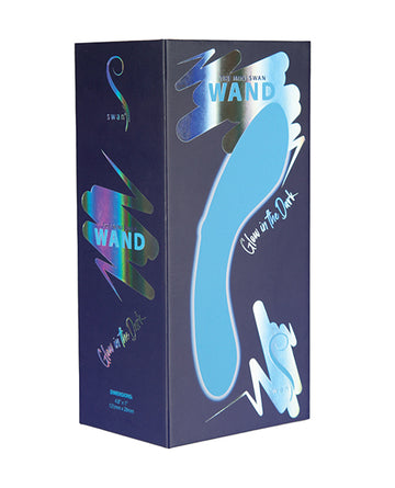 B.M.S. Enterprises 321514 Mini Swan Wand Glow in the Dark, Vibrating Silicone