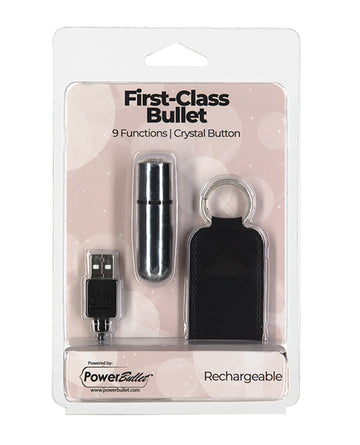 B.M.S. Enterprises Rechargeable Bullet, 9 Functions, Silver