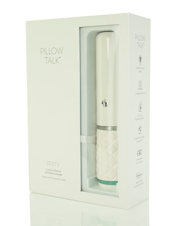 B.M.S. Enterprises 97219 Pillow Talk Feisty Thrusting Vibrator, Teal