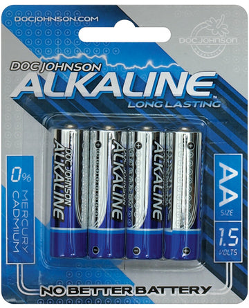 Doc Johnson 0399-08CD Alkaline Batteries - AA, 4 Pack