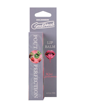 Doc Johnson 1365-03-BX GoodHead Pout Perfection Lip Balm, Kiwi Strawberry