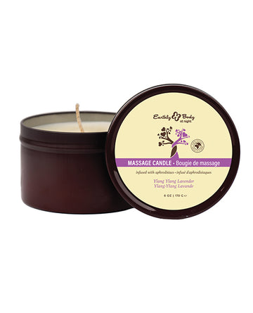 Earthly Body HSBNAC034 At Night Candle, Ylang Ylang Lavender, 6 oz