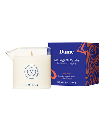 Dame Massage Oil Candle, Soft Touch – Kava Kava Infused, Plant-Based
