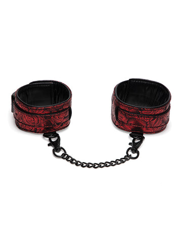 Lovehoney 83670 Fifty Shades Sweet Anticipation Ankle Cuffs, Red & Black