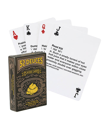 Good Egg Greetings 52 Deuces Poop Themed Playing Cards, 54-Card Deck