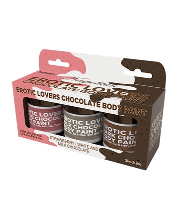 Hott Products HP-3474 Erotic Chocolate Body Paints, Assorted Flavors
