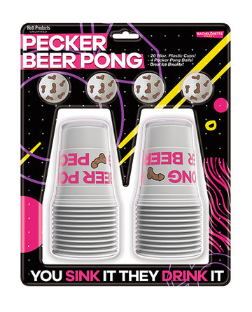 Hott products Pecker Beer Pong Balls, 4 Pack