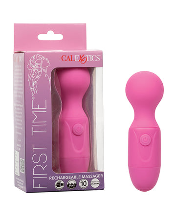 California Exotic Novelties First Time® Rechargeable Massager, Pink