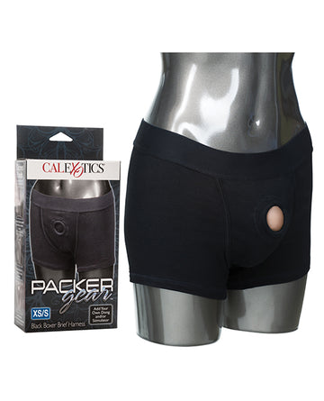 California Exotic Novelties Packer Gear® Boxer Brief Harness, XS/S, Black
