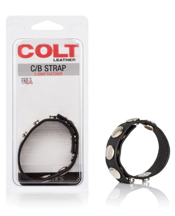 California Exotic Novelties SE-6843-30-2 COLT Leather Strap, Black