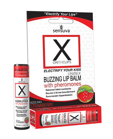 Sensuva VL202-ML X on the Lips Strawberry Pheromone Lip Balm