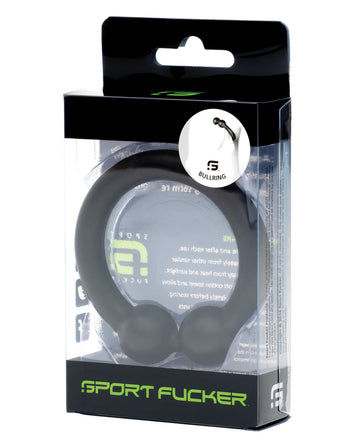 665, Inc 12898 Sport Fucker Bullring, Black Silicone, Rigid