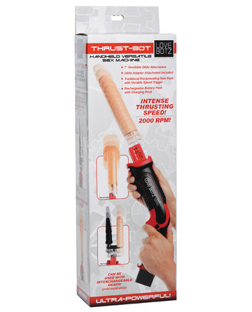 LoveBotz Thrust Bot Handheld Multi-Speed Sex Machine, 2000 RPM