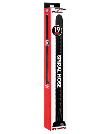 XR, LLC Hosed Spiral Hose, 19" Insertable, Black PVC